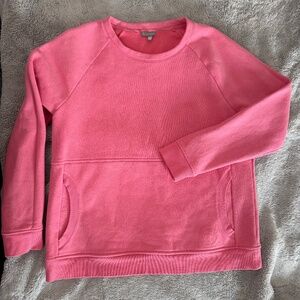 Talbots Pink Sweatshirt Petite Large | Cozy Chic Minimalist Preppy Lounge Pullov